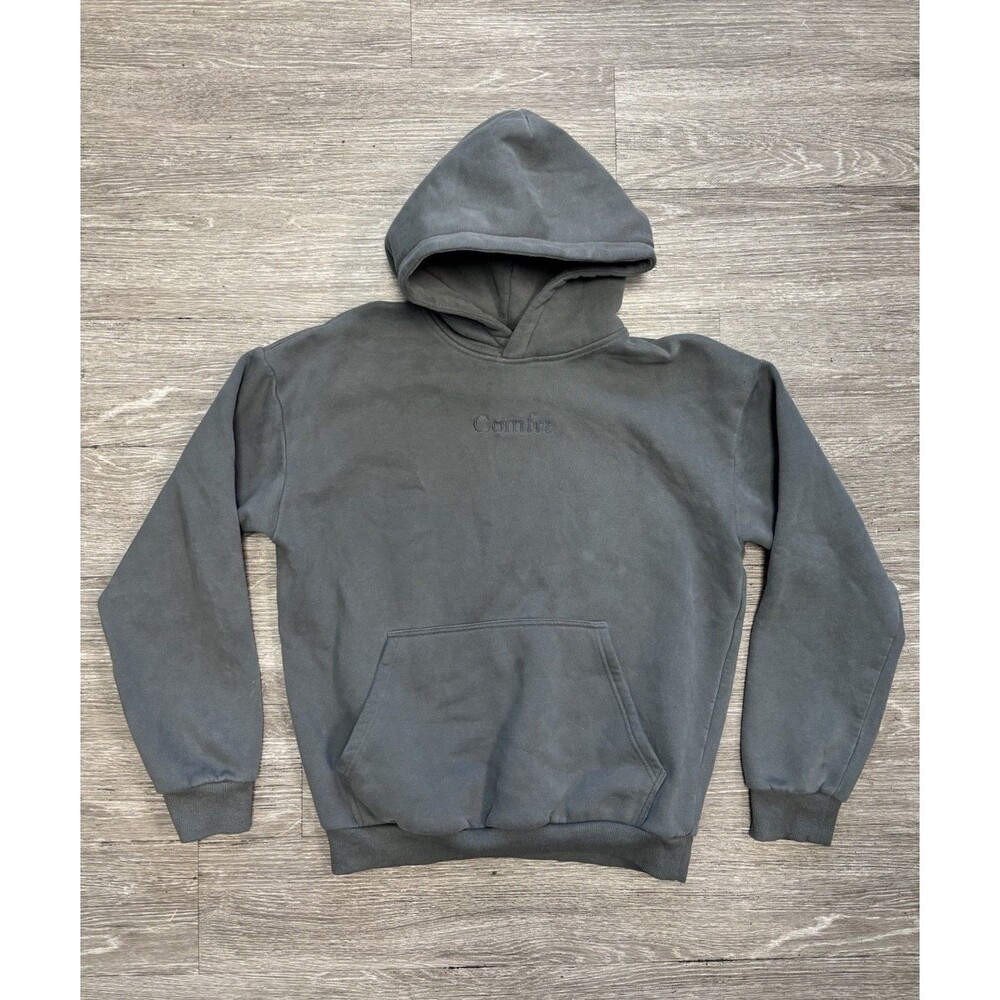 Comfrt Signature Hoodie In Steel Grey Size Medium